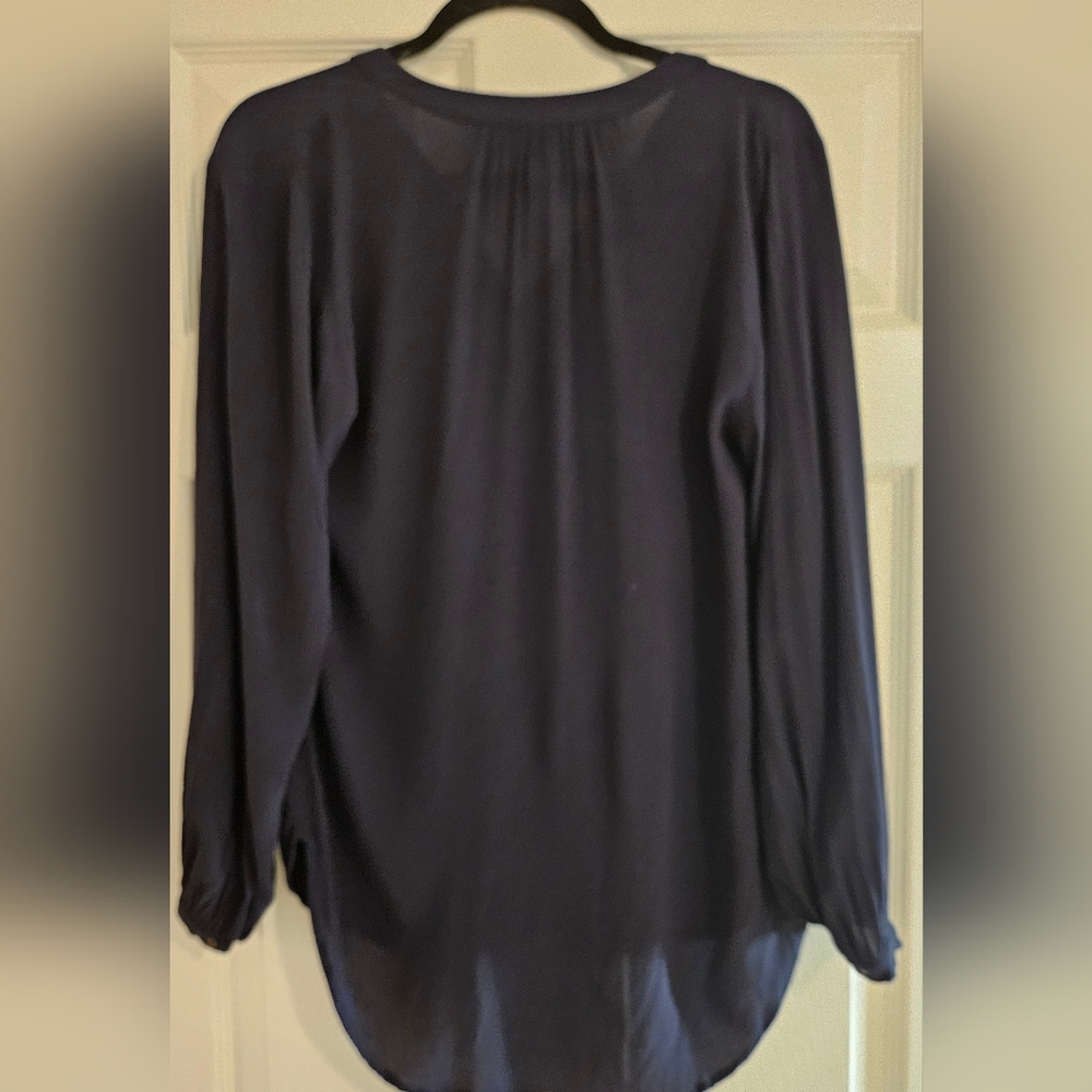 H&M Elegant Navy Women's Top. Size 2 But Fits S/M. - Picture 3 of 8